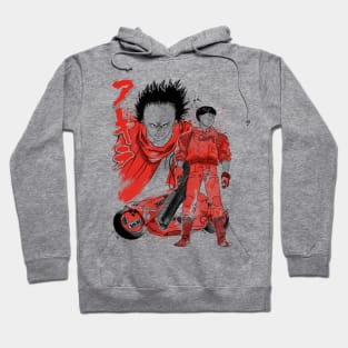 Kaneda and Tetsuo sumi-e Hoodie